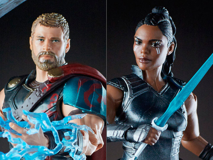 Thor: Ragnarok Marvel Legends Thor & Valkyrie Exclusive Two-Pack Gallery Image 1