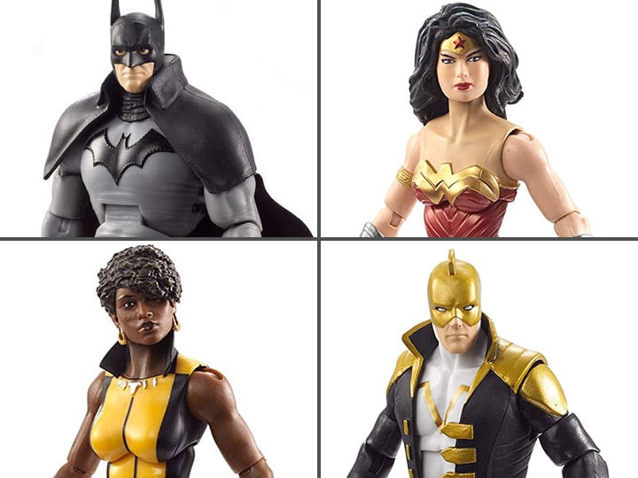 DC Comics Multiverse Wave 9 Set of 4 Figures (Collect & Connect Rebirth Lex Luthor) Gallery Image 1