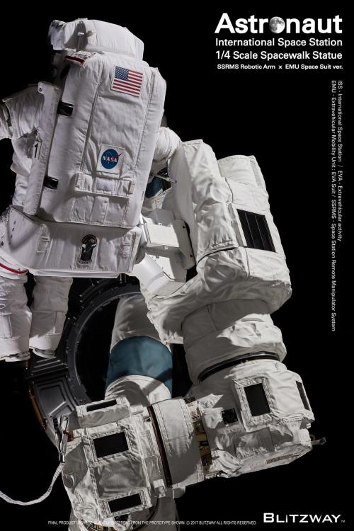 The Real Astronaut (ISS EMU ver.) 1/4 Scale Statue Gallery Image 9