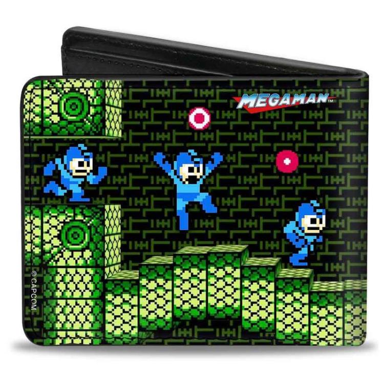Mega Man 8-Bit Snakey Battle Bi-Fold Wallet Gallery Image 3