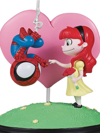 Marvel Animated Spider-Man & Mary Jane Statue Gallery Image 2
