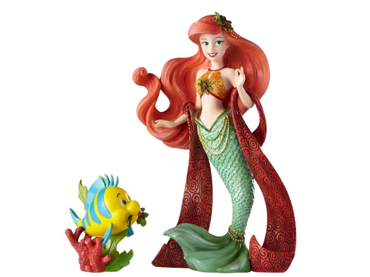 The Little Mermaid Disney Showcase Holiday Ariel & Flounder Figurines Gallery Image 1