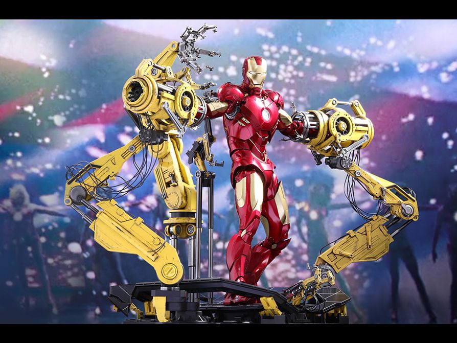 Iron Man 2 MMS462D22 Iron Man Mark IV 1/6th Scale Figure with Suit-Up Gantry Gallery Image 9
