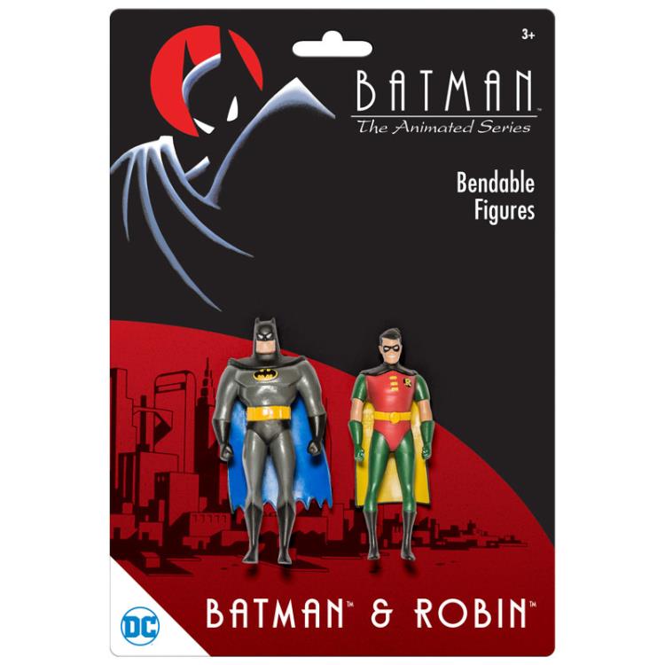 Batman: The Animated Series Batman & Robin Bendable 3" Figure Two-Pack Gallery Image 3