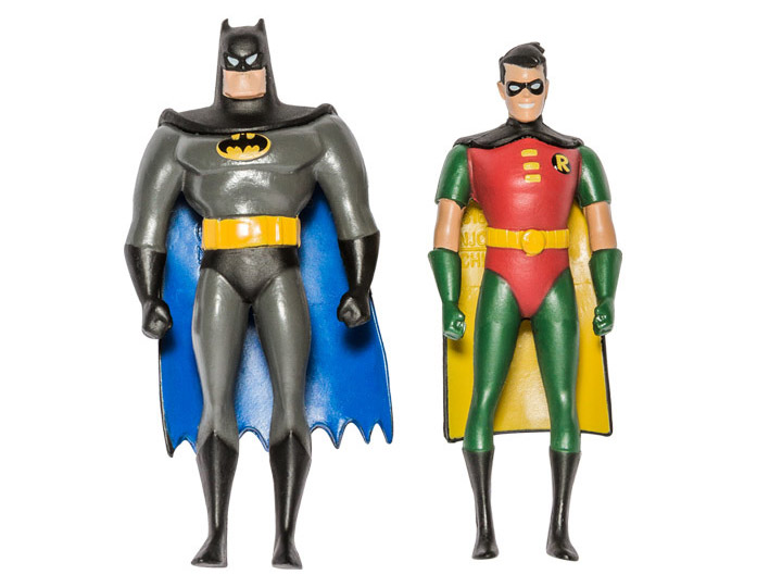 Batman: The Animated Series Batman & Robin Bendable 3" Figure Two-Pack Gallery Image 1