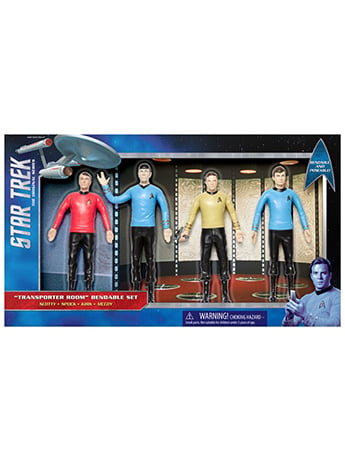 Star Trek: The Original Series Transporter Room Bendable Figure Box Set Gallery Image 2
