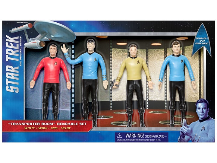 Star Trek: The Original Series Transporter Room Bendable Figure Box Set Gallery Image 1