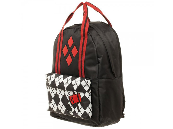DC Comics Harley Quinn Pocket With Top Handle Backpack Gallery Image 1
