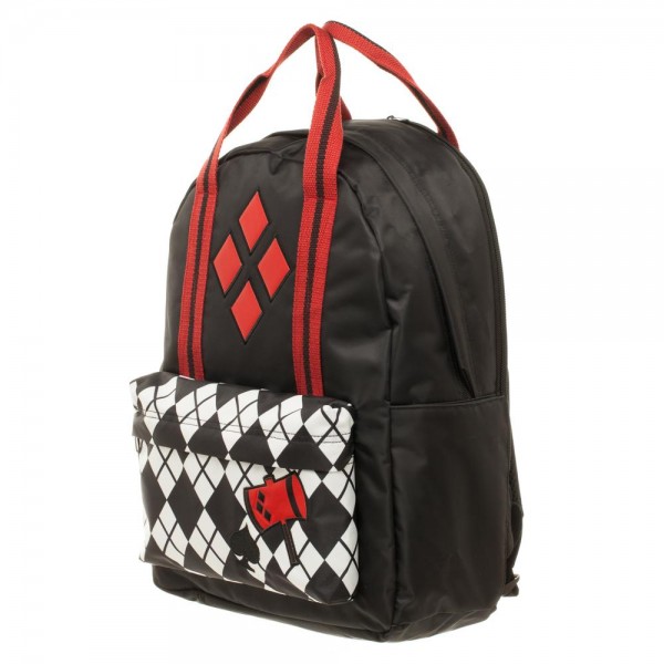 DC Comics Harley Quinn Pocket With Top Handle Backpack Gallery Image 3