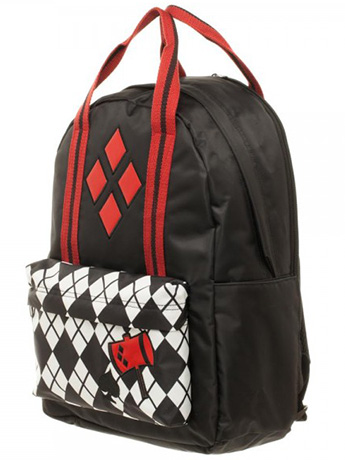 DC Comics Harley Quinn Pocket With Top Handle Backpack Gallery Image 2