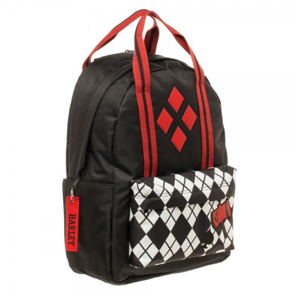 DC Comics Harley Quinn Pocket With Top Handle Backpack Gallery Image 4