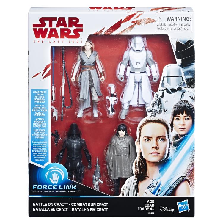 Star Wars 3.75" Force Link Battle on Crait Four-Pack (The Last Jedi) Gallery Image 4
