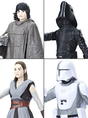 Star Wars 3.75" Force Link Battle on Crait Four-Pack (The Last Jedi) Gallery Image 2