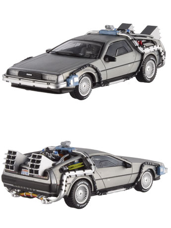 Back to the Future Hot Wheels Elite Cult Classic 1:43 Scale Time Machine Gallery Image 2