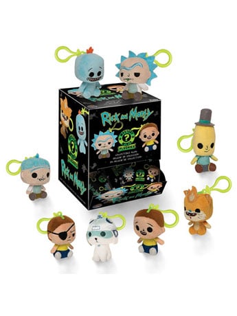 Rick and Morty Mystery Minis Random Keychain Plush Gallery Image 2