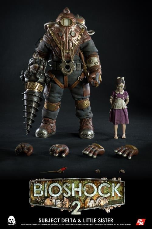 Bioshock 2 Subject Delta & Little Sister 1/6 Scale Collectible Figure Set Gallery Image 15