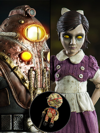 Bioshock 2 Subject Delta & Little Sister (Deluxe) 1/6 Scale Collectible Figure Set Gallery Image 2