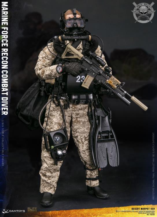 Marine Force Recon Combat Diver (Desert MARPAT Ver.) 1/6 Scale Figure