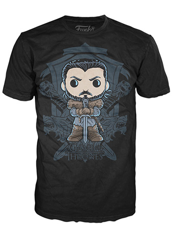 Pop! Tees: Game of Thrones - Jon Snow Crest Gallery Image 2