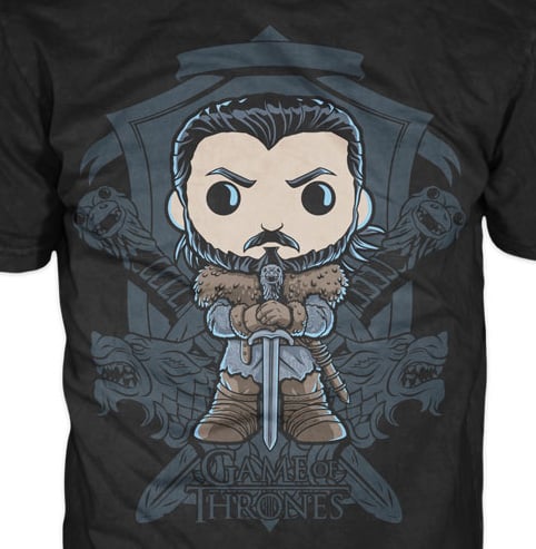 Pop! Tees: Game of Thrones - Jon Snow Crest Gallery Image 3