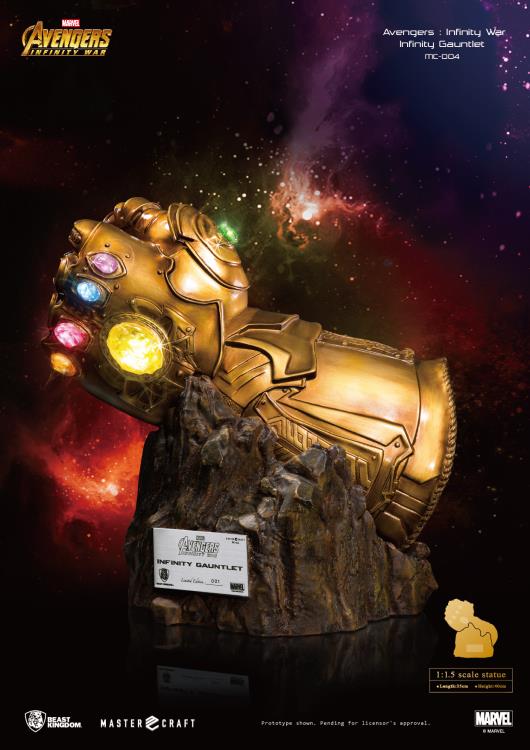 Avengers: Infinity War Master Craft MC-004 Infinity Gauntlet PX Previews Exclusive Statue Gallery Image 3