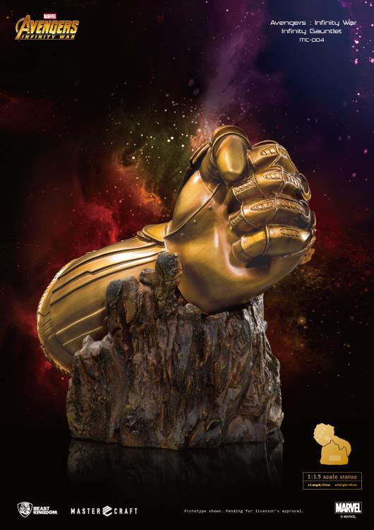 Avengers: Infinity War Master Craft MC-004 Infinity Gauntlet PX Previews Exclusive Statue Gallery Image 4