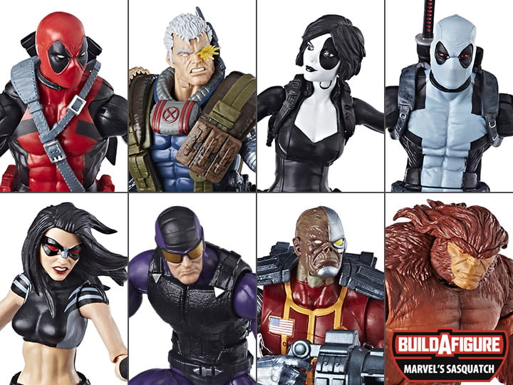 Deadpool Marvel Legends Wave 1 Set of 7 Figures (Sasquatch BAF) Gallery Image 1