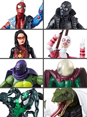 Spider-Man Marvel Legends Wave 7 Set of 7 Figures (Marvel's Lizard BAF) Gallery Image 2