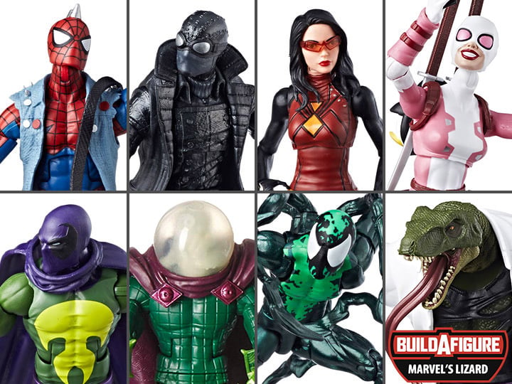 Spider-Man Marvel Legends Wave 7 Set of 7 Figures (Marvel's Lizard BAF) Gallery Image 1