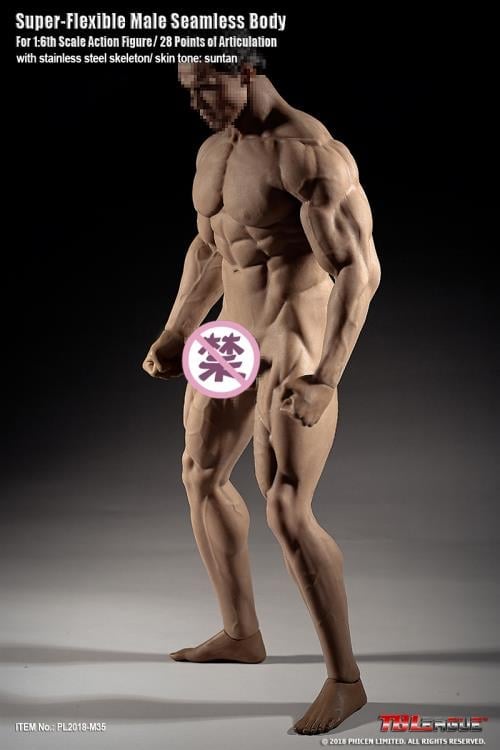 Super-Flexible Male Seamless 1/6 Scale Muscular Body (M35) Gallery Image 3