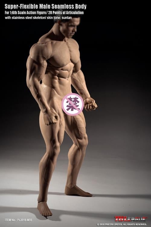 Super-Flexible Male Seamless 1/6 Scale Muscular Body (M35) Gallery Image 7