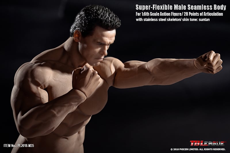 Super-Flexible Male Seamless 1/6 Scale Muscular Body (M35) Gallery Image 11
