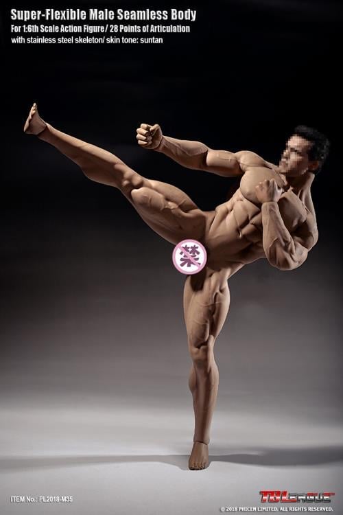 Super-Flexible Male Seamless 1/6 Scale Muscular Body (M35) Gallery Image 8