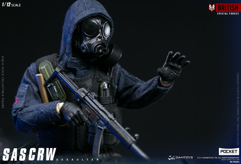 British Special Forces Pocket Elite Series SAS CRW Assaulter 1/12 Scale Figure Gallery Image 14