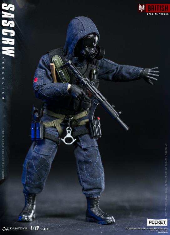 British Special Forces Pocket Elite Series SAS CRW Assaulter 1/12 Scale Figure Gallery Image 8