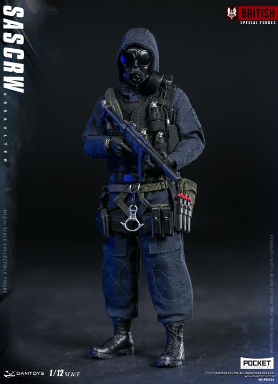 British Special Forces Pocket Elite Series SAS CRW Assaulter 1/12 Scale Figure Gallery Image 9