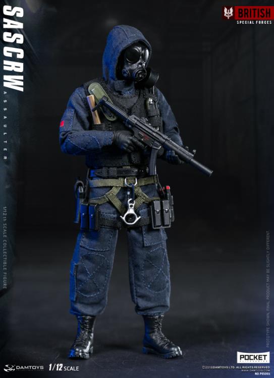 British Special Forces Pocket Elite Series SAS CRW Assaulter 1/12 Scale Figure Gallery Image 7
