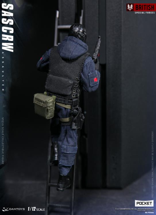 British Special Forces Pocket Elite Series SAS CRW Assaulter 1/12 Scale Figure Gallery Image 4