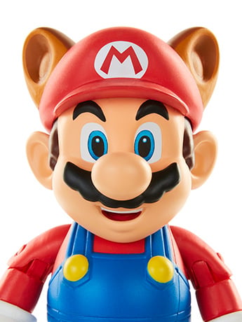 World of Nintendo 4" Raccoon Mario Figure Gallery Image 2