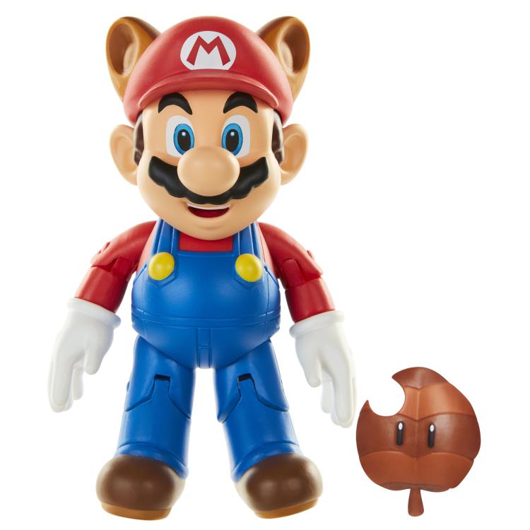 World of Nintendo 4" Raccoon Mario Figure Gallery Image 3