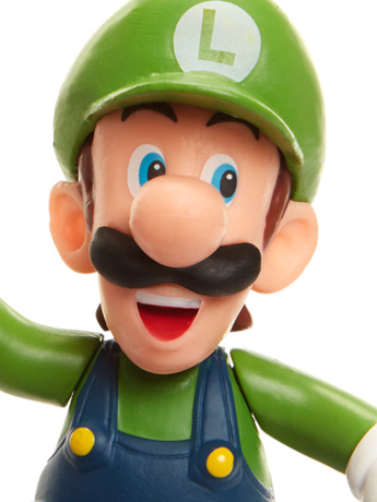 World of Nintendo 2.50" Luigi (Running) Limited Articulation Figure Gallery Image 2