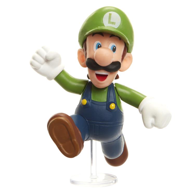 World of Nintendo 2.50" Luigi (Running) Limited Articulation Figure Gallery Image 3