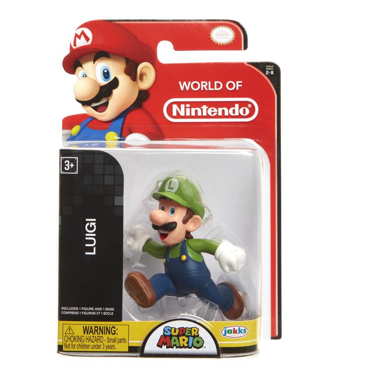 World of Nintendo 2.50" Luigi (Running) Limited Articulation Figure Gallery Image 4