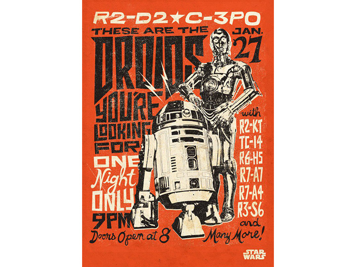 Star Wars Legends Droids Displate Metal Print Gallery Image 1