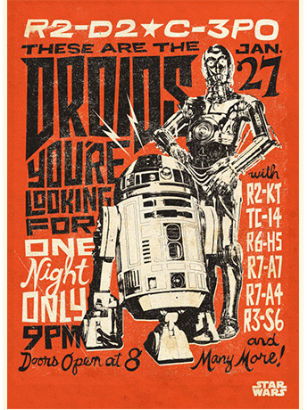 Star Wars Legends Droids Displate Metal Print Gallery Image 2