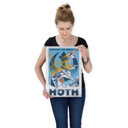 Star Wars Galactic Propaganda Hoth Displate Metal Print Gallery Image 5