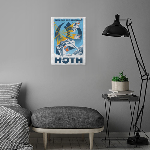 Star Wars Galactic Propaganda Hoth Displate Metal Print Gallery Image 6