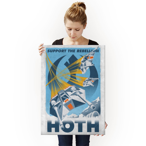 Star Wars Galactic Propaganda Hoth Displate Metal Print Gallery Image 3
