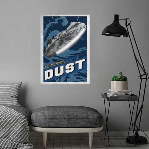 Star Wars Galactic Propaganda Eat My Space Dust Displate Metal Print Gallery Image 4