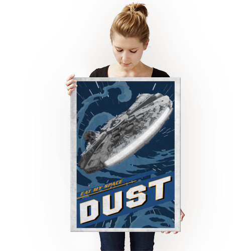 Star Wars Galactic Propaganda Eat My Space Dust Displate Metal Print Gallery Image 3